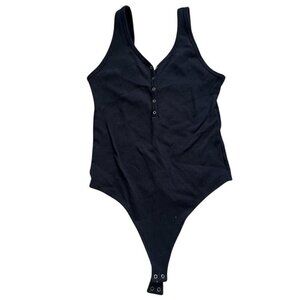 Black Abercrombie & Fitch bodysuit size Large  Has some signs of being Preowned